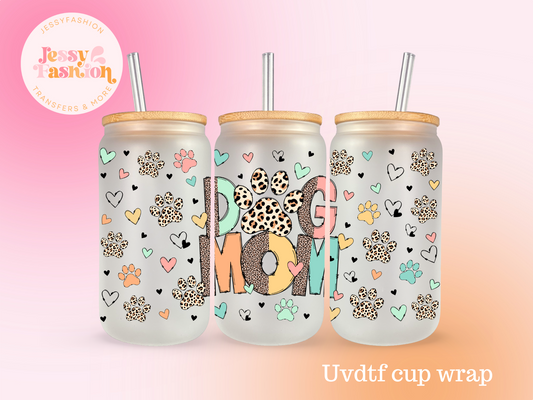 Dog Mom UV DTF CUP WRAP