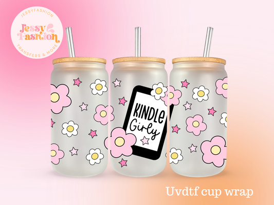 Kindle Girly UV DTF CUP WRAP