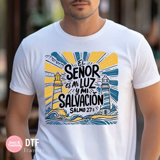 El Señor es mi luz DTF Shirt Transfer