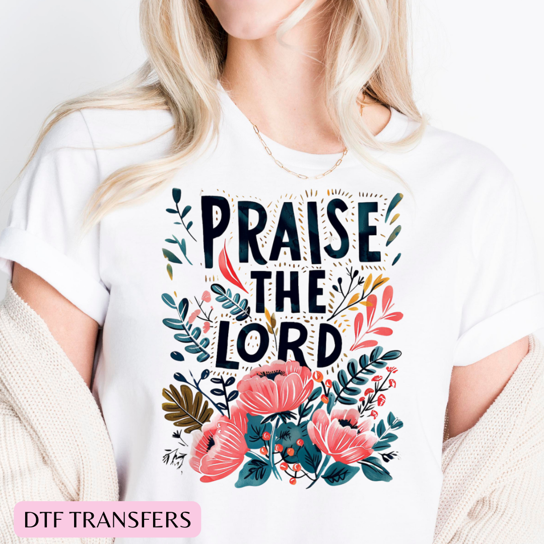 Praise the Lord DTF transfer