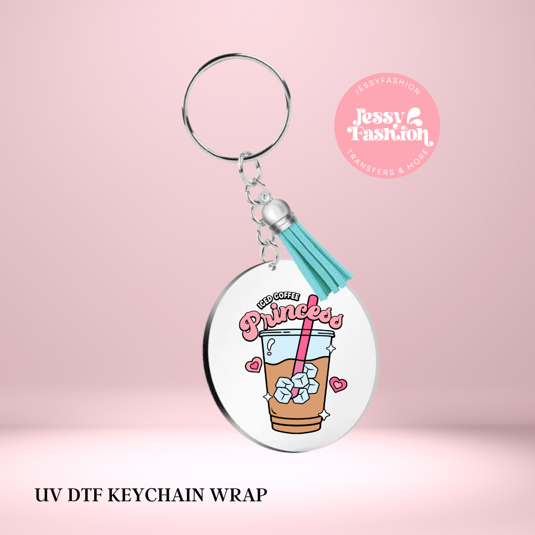 Iced Coffee Princess Keychain Decal