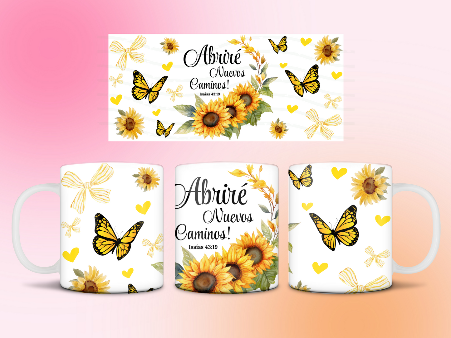 Abriré nuevos caminos mug 11oz Sublimation transfer