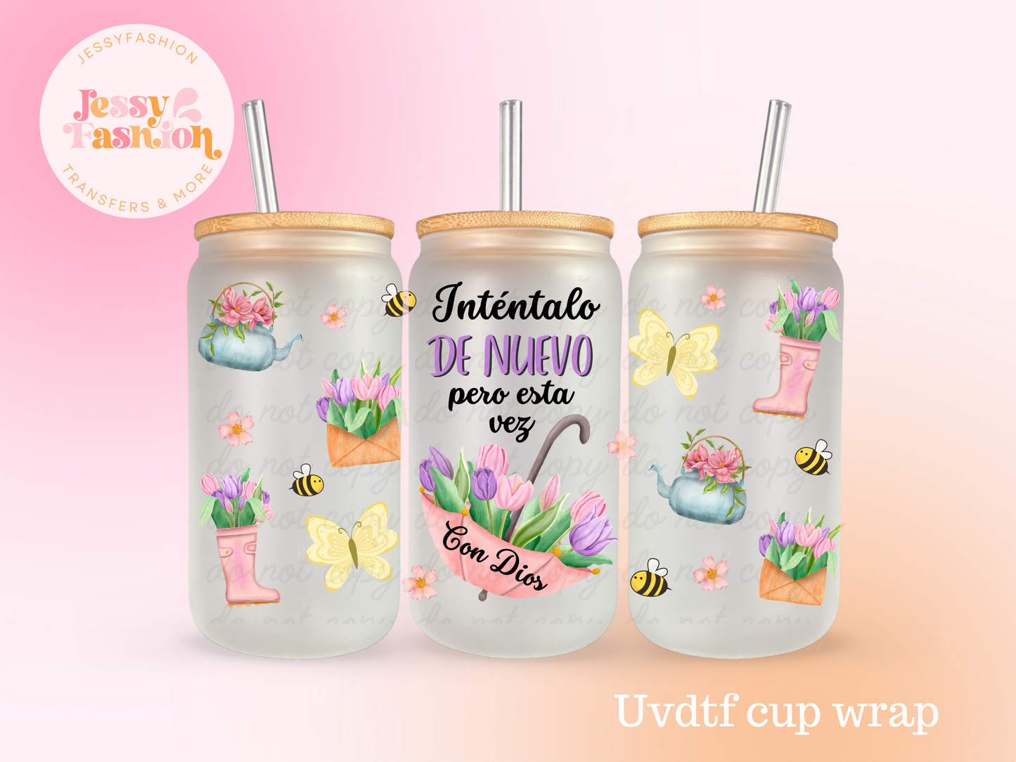 Inténtalo de nuevo pero esta vez con Dios UV DTF CUP WRAP