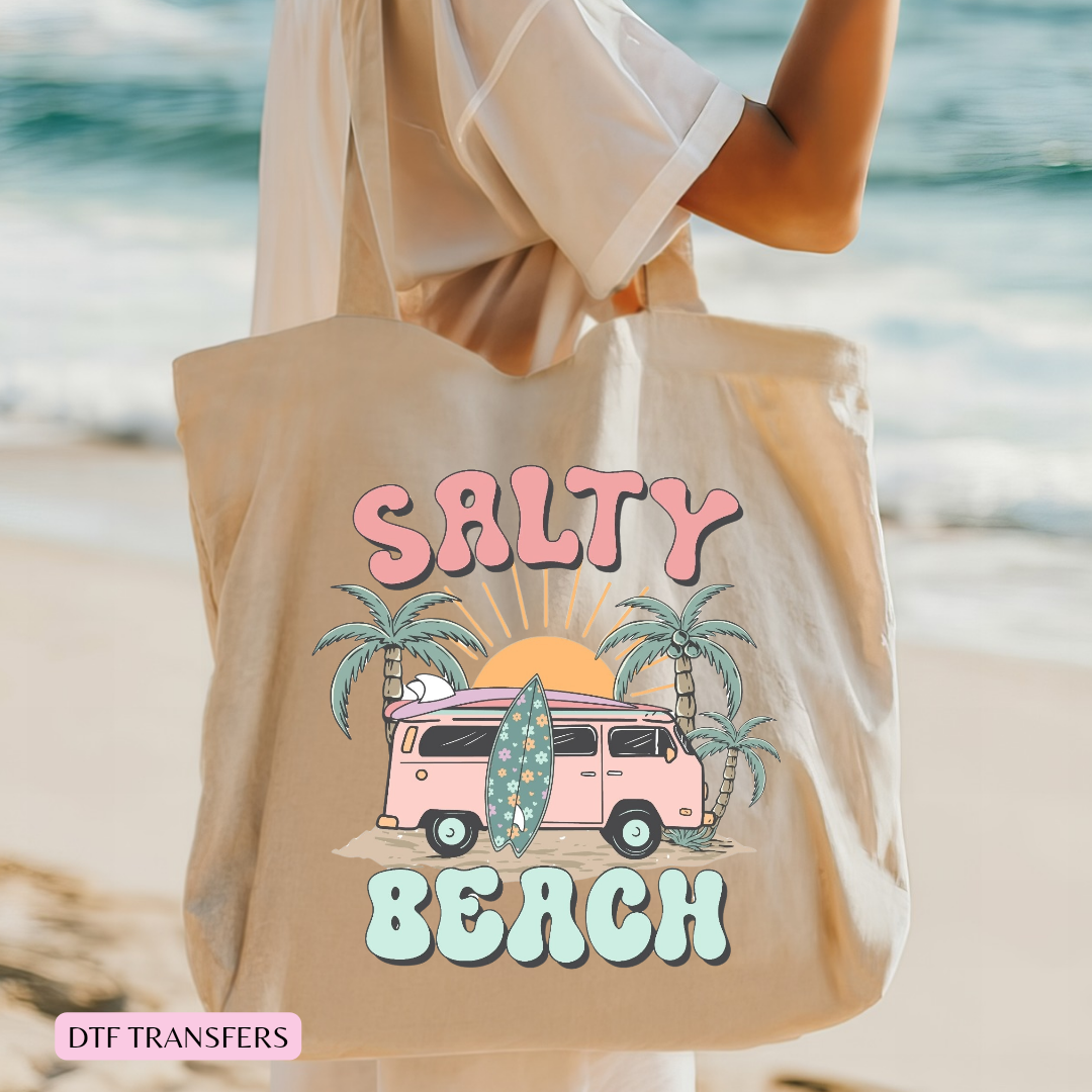 Salty Beach DTF shirt transfer