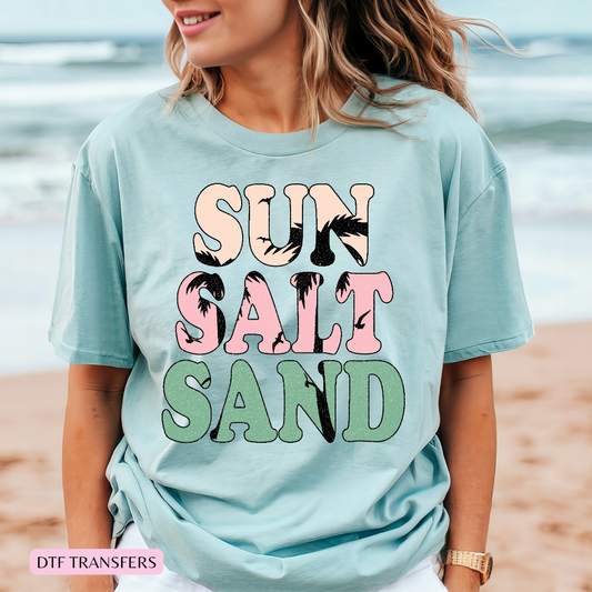 Sun Salt Sand DTF shirt transfer