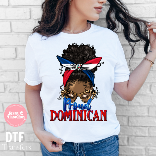 Proud Dominican DTF Shirt Transfer