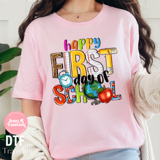 Happy first day of school DTF Shirt Transfer