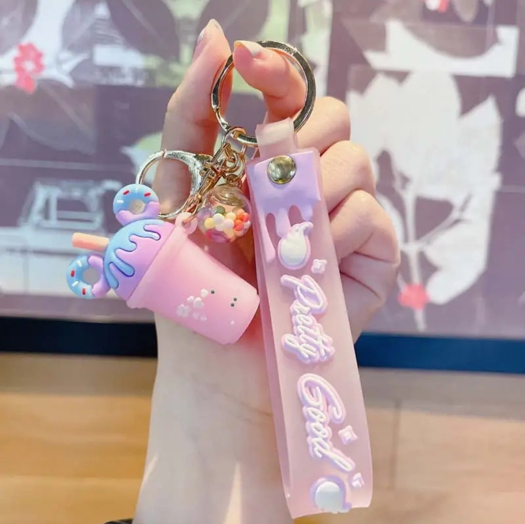 Ice cream candy color keychain