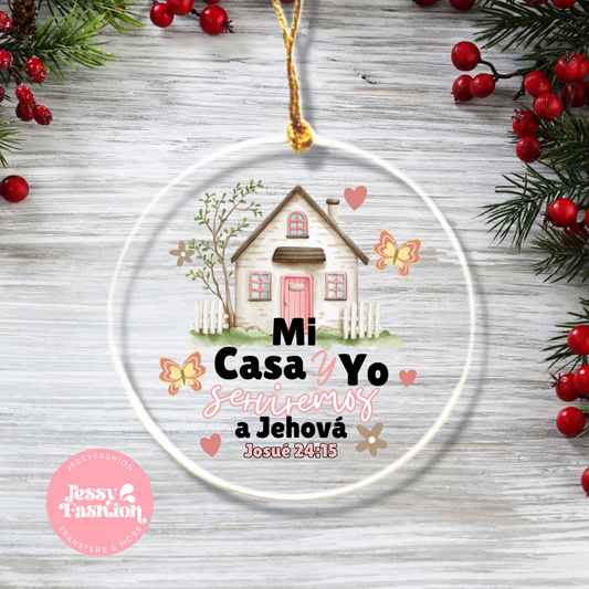 Mi casa y yo! Ornament Decal