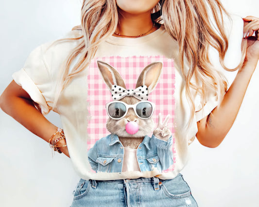 Easter Bunny Bubblegum DTF Shirt Transfer