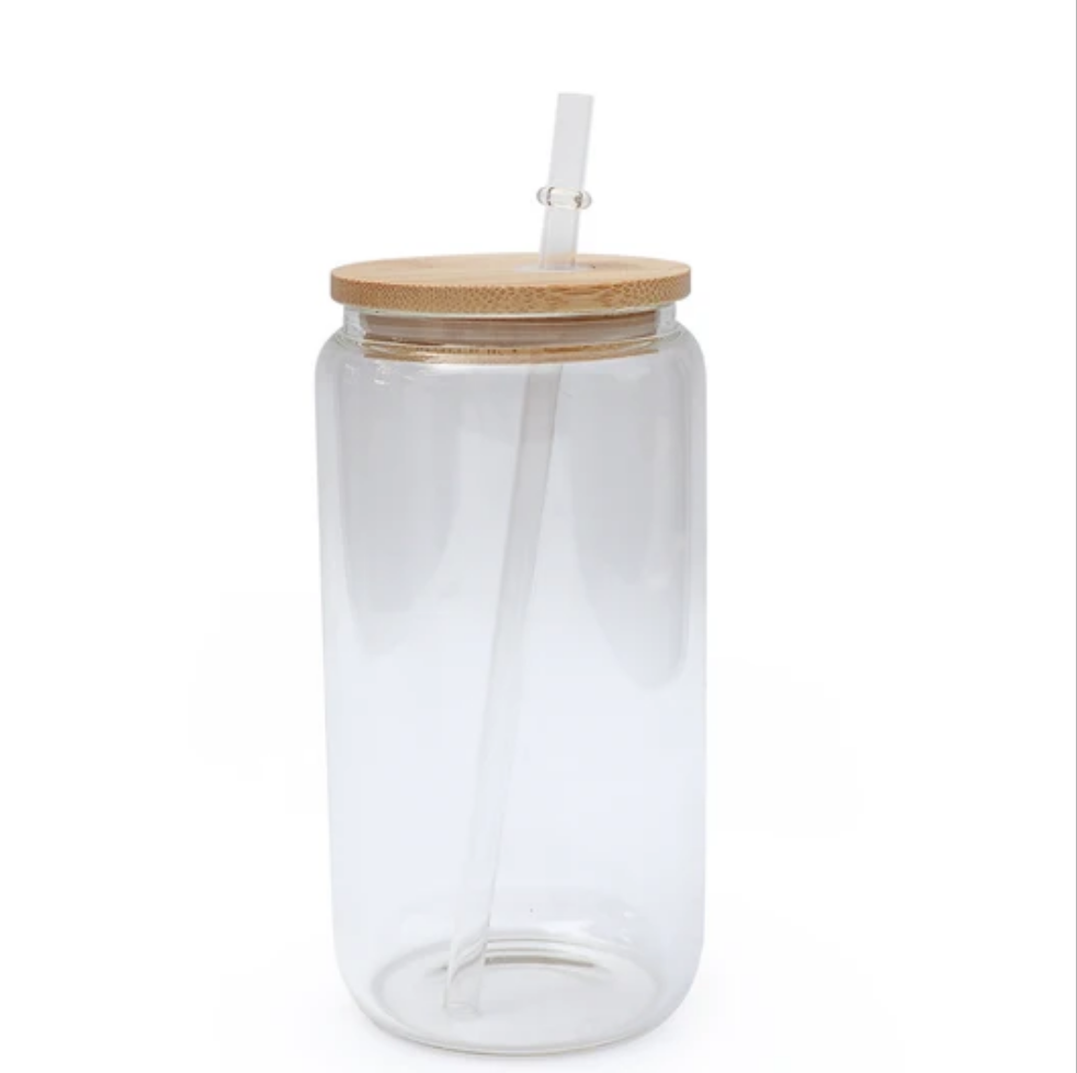 Blanks Clear glass can 16oz