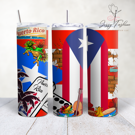 Puerto Rico patria Tumbler