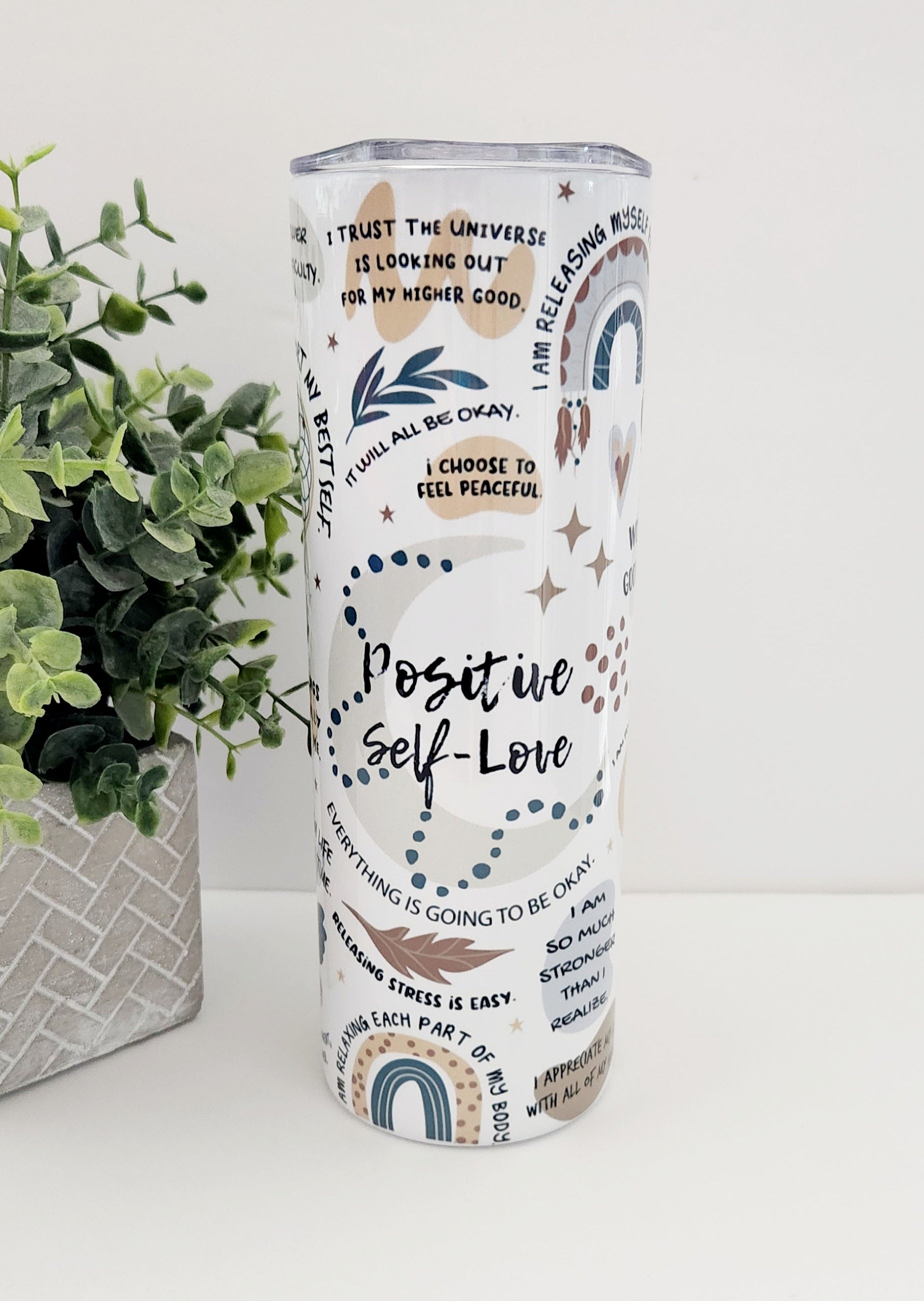 Positive self love tumbler - Jessyfashion Custom & Design 