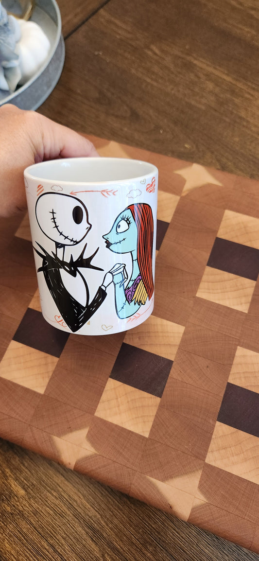 Jack & Sally love mug