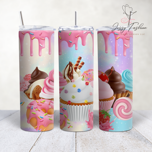 Cup cakes sweet sublimation transfer