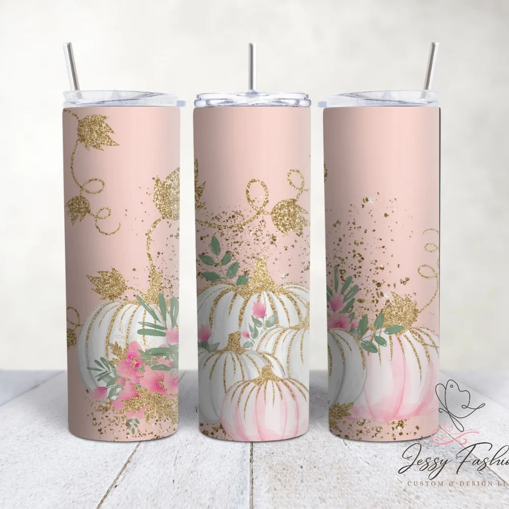 Pink Pumpkin tumbler